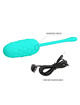 pretty love - vibrating egg with aqua green rechargeable marine texture D-238713