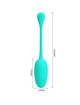 pretty love - knucker water green rechargeable vibrating egg D-238722