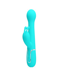 pretty love - dejon rabbit vibrator 3 in 1 multifunction aqua green D-238773