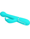 pretty love - dejon rabbit vibrator 3 in 1 multifunction aqua green D-238773