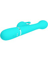 pretty love - dejon rabbit vibrator 3 in 1 multifunction aqua green D-238773