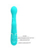 pretty love - dejon vibrador rabbit 3 en 1 multifunciÓn verde agua