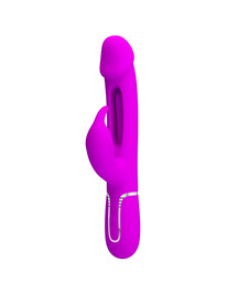 pretty love - kampas vibrador rabbit 3 en 1 multifunciÓn con lengua violeta