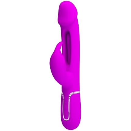 pretty love - kampas rabbit 3 in 1 multifunction vibrator with tongue violet D-238779