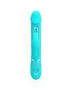 pretty love - kampas rabbit 3 in 1 multifunction vibrator with tongue aqua green D-238780