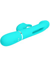 pretty love - kampas rabbit 3 in 1 multifunction vibrator with tongue aqua green D-238780