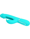 pretty love - kampas rabbit 3 in 1 multifunction vibrator with tongue aqua green D-238780