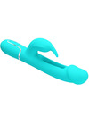 pretty love - kampas rabbit 3 in 1 multifunction vibrator with tongue aqua green D-238780