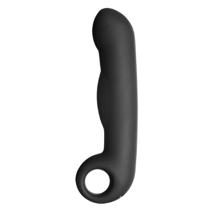 electrastim - ovid silicone black dildo D-227110