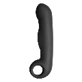 electrastim - ovid silicone black dildo