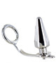 metal hard - anillo acero con plug anal 80 x 55 mm