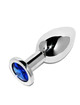 metal hard - anal plug diamond blue small 5.71cm D-205407