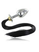 Plug Anal Metal Hard com Cauda Preto,D-205413