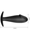 pretty love - anal plug silicone penis form black D-211727