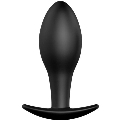 pretty love - plug anal silicona ancla 8.5 cm negro