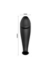 pretty love - silicone anal plug penis form and 12 vibration modes black D-211740