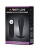 pretty love - plug anal silicona forma pene y 12 modos vibracion negro