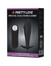 pretty love - silicone anal plug penis form and 12 vibration modes black D-211740