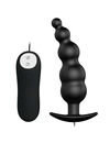 pretty love - anal plug silicone extra stimulation and 12 vibration modes black D-211747
