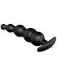 pretty love - anal plug silicone extra stimulation and 12 vibration modes black D-211747