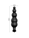 pretty love - anal plug silicone extra stimulation and 12 vibration modes black D-211747