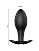 Plug Anal Pretty Love Âncora com Vibração Preto,D-211748
