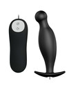 pretty love - silicone anal plug 12 vibration modes black D-211749