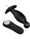 pretty love - silicone anal plug 12 vibration modes black D-211749