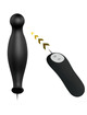 pretty love - silicone anal plug 12 vibration modes black D-211749