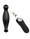 pretty love - silicone anal plug 12 vibration modes black D-211749