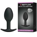 pretty love - silicone anal plug 6.5 cm black