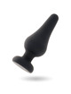 intense - anal plug pipo m silicone negro 11 cm