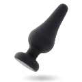 intense - anal plug pipo m black silicone 11 cm
