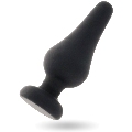 intense - anal plug pipo l black silicone 13 cm