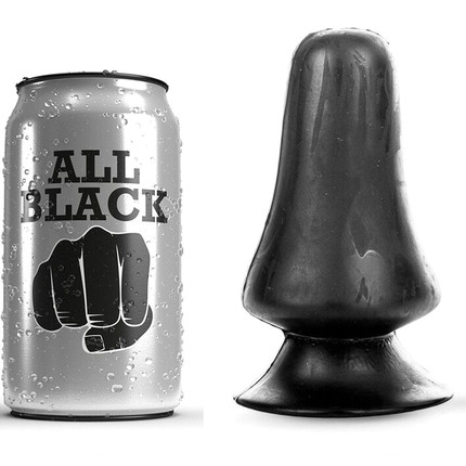 all black - anal plug 12 cm