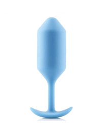 b-vibe - snug plug anal 3 azul cielo