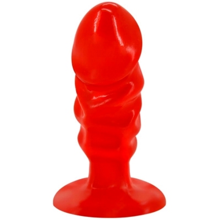 Plug Anal Baile com Ventosa Vermelho,D-219255