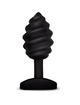Plug Anal G-Vibe Twist com Vibração Preto,D-219501