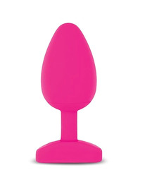 Plug Anal G-Vibe Bioskin com Vibração Rosa