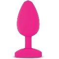 Plug Anal G-Vibe Bioskin com Vibração Rosa