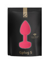 Plug Anal G-Vibe Bioskin com Vibração Rosa,D-219502