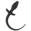 Plug Anal Darkness Tail Preto 28 cm