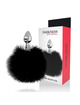 Plug Anal Darkness Extra Cauda Preto 7 cm,D-221136