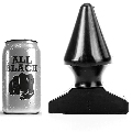 all black - anal plug 17 cm