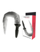 darkness - plug anal silicona con cola gris