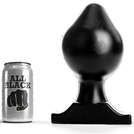 Plug Anal All Black Ball Preto 22.5 cm,D-222829