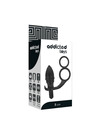 addicted toys - anal plug with double black ring D-223980