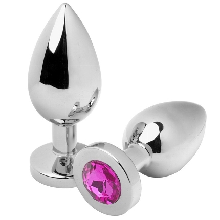 metal hard - anal plug diamond pink medium 7.62cm D-224964