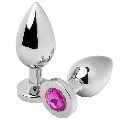 metal hard - anal plug diamond rosa medium 7.62cm