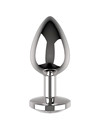 coquette toys - anal plug metal white color size l 4 x 9cm D-225827